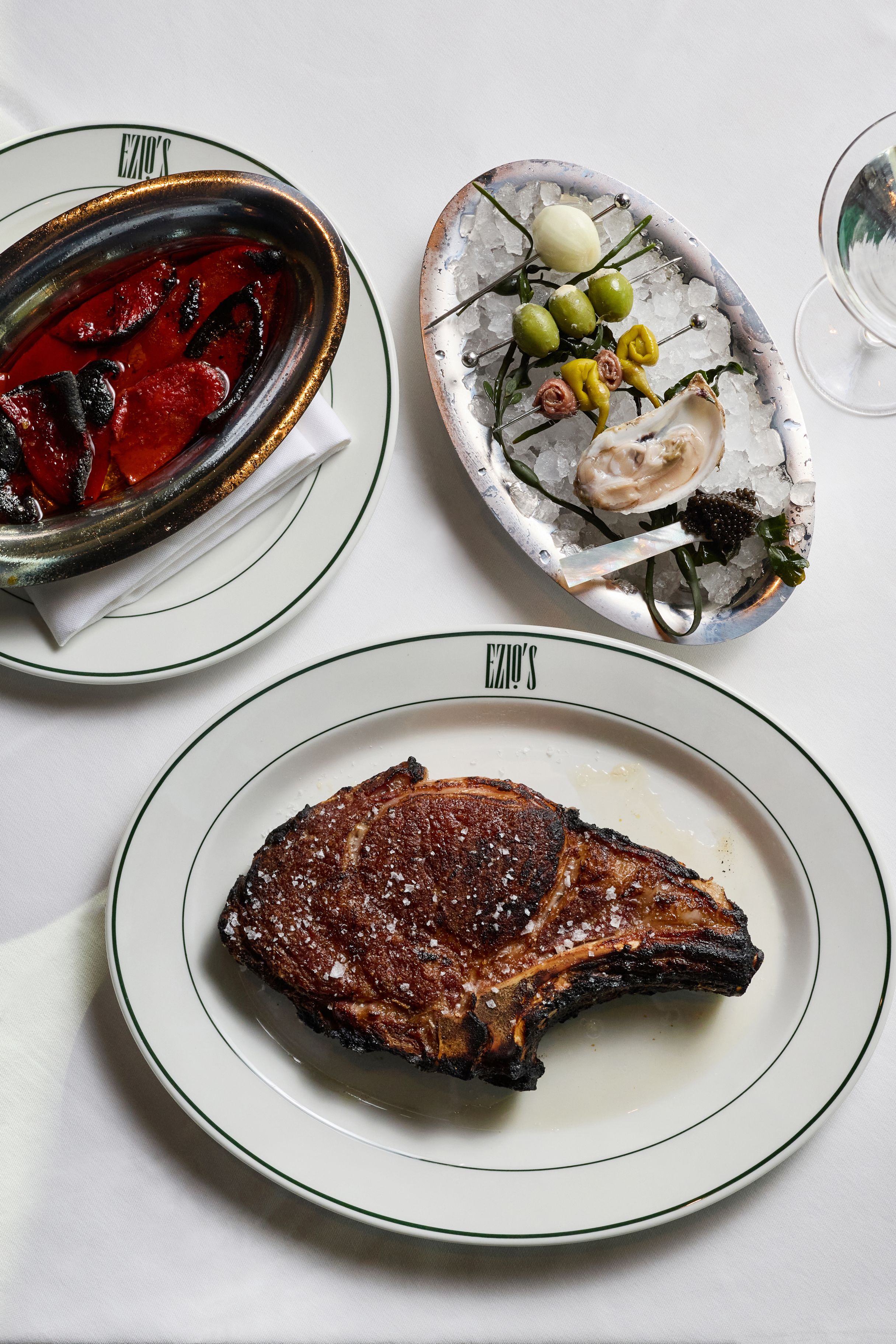 Premium steak dinner